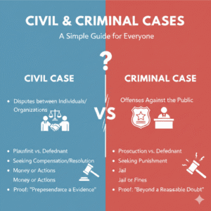 Difference Between Civil and Criminal Cases