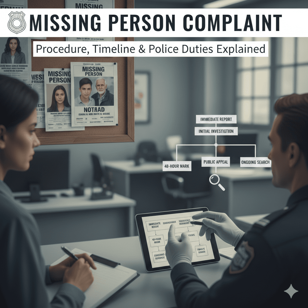 Missing Person Complaint in India